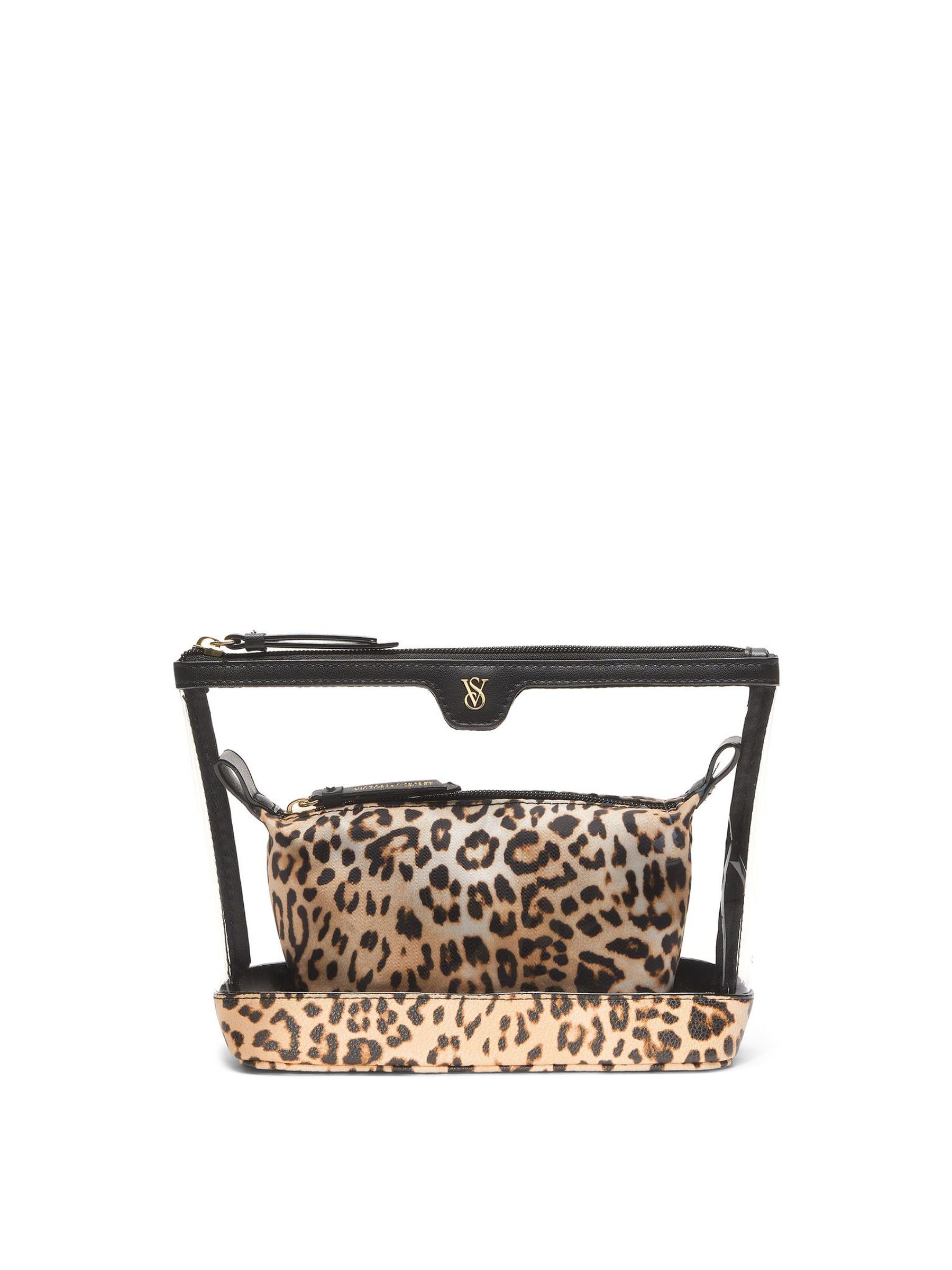 Leopard Brown AM/PM Makeup Bag Duo (H84058) | £30