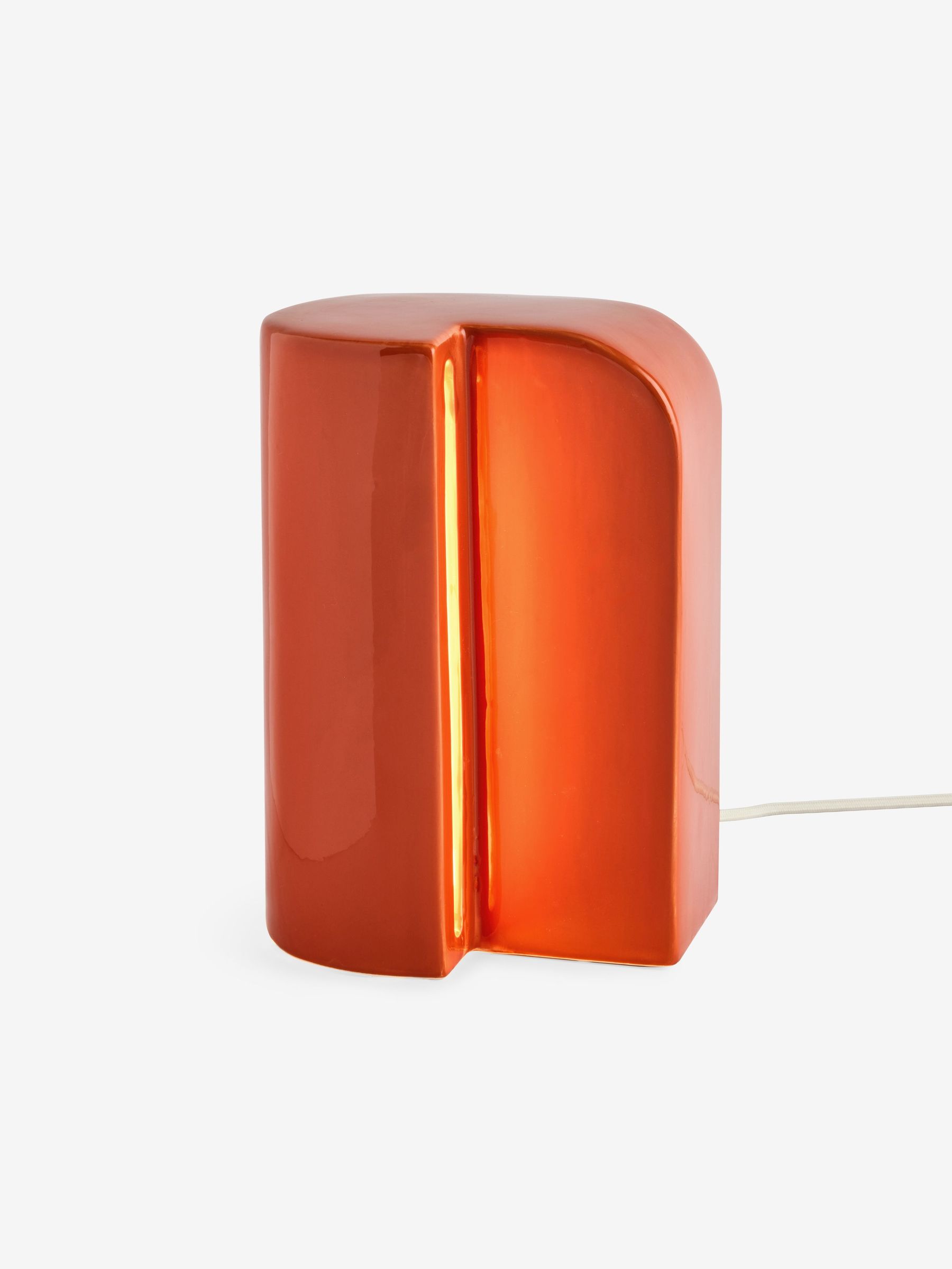 Edy Table Lamp in Orange Ceramic (H84975) | £49