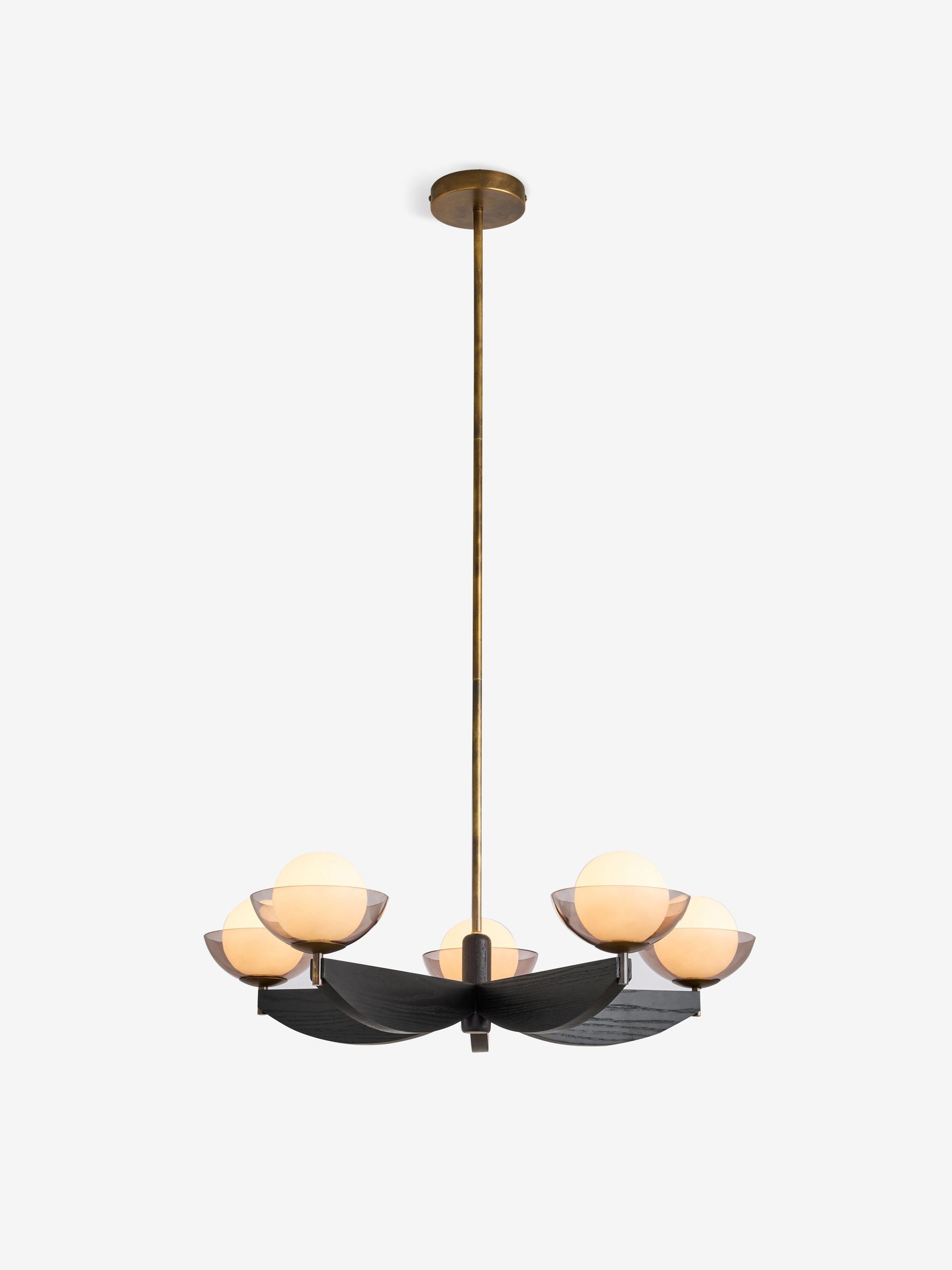 Black Wood Large Layla Ceiling Light (H84986) | £329