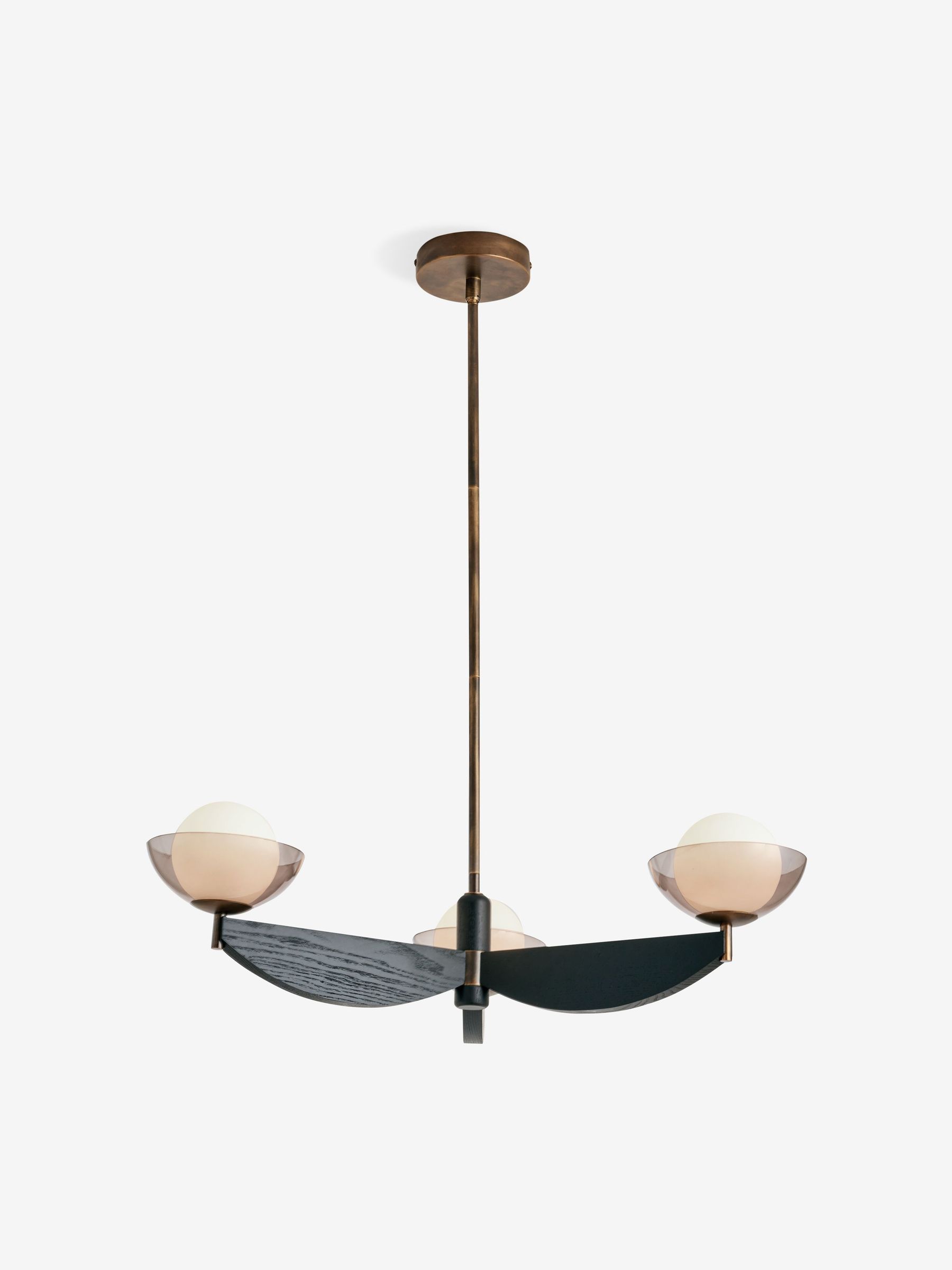 Black Wood Small Layla Ceiling Light (H84987) | £239