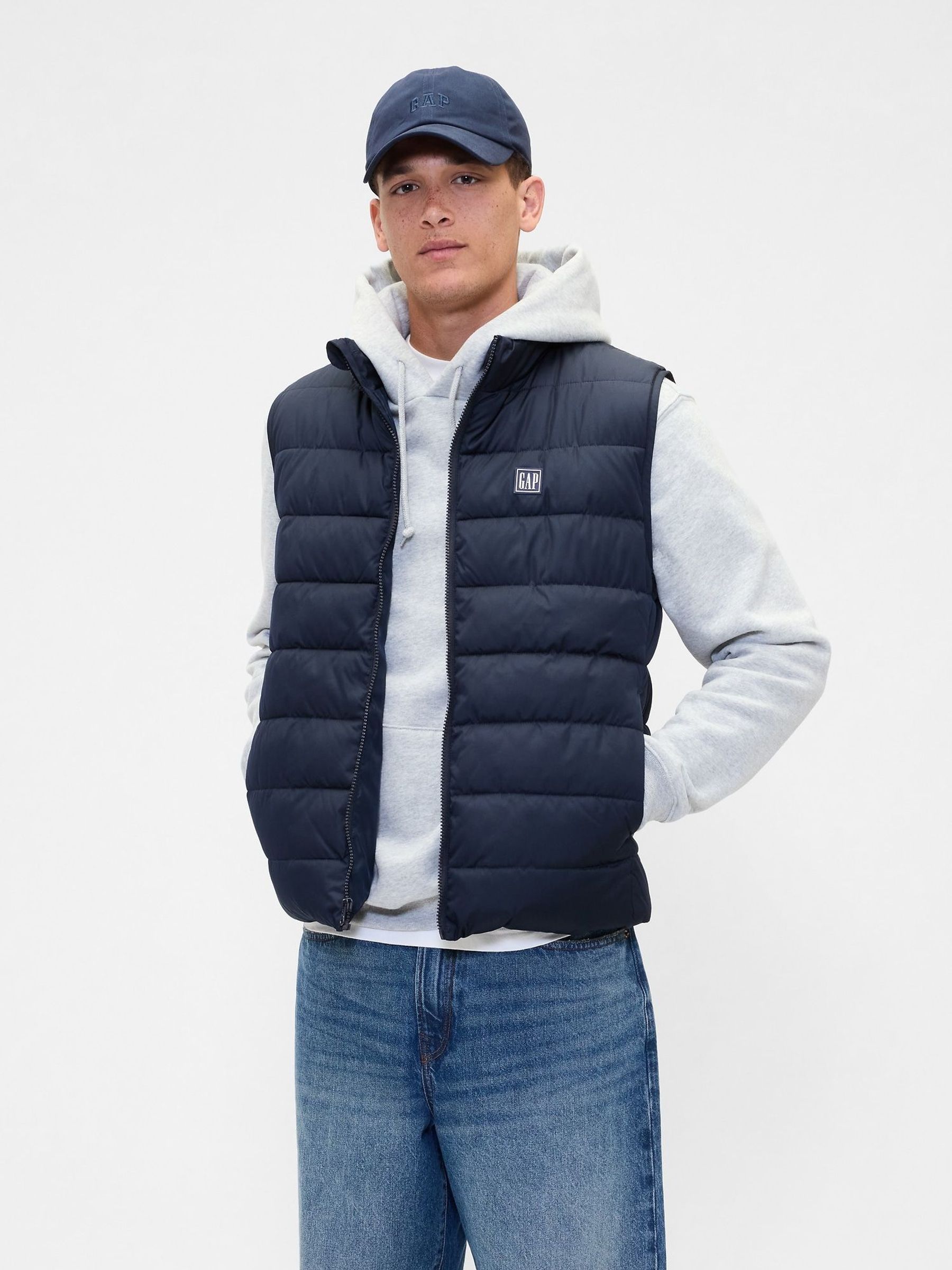 Blue Relaxed ColdControl Puffer Vest (H85427) | £35