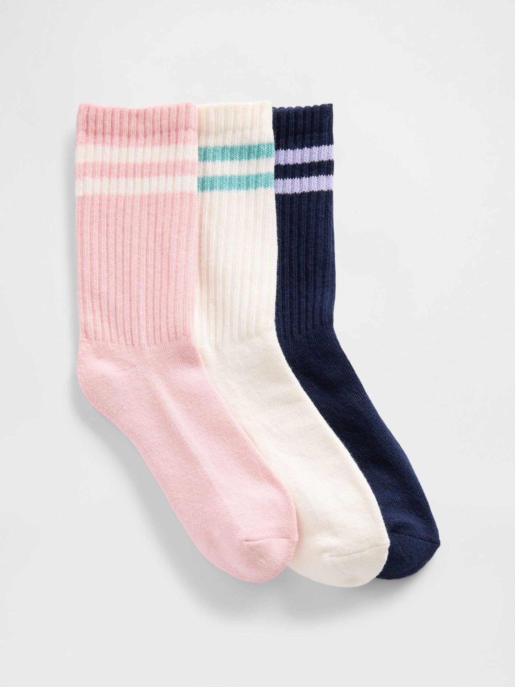 Multi Slouchy Crew Socks 3-Pack (H85430) | £8
