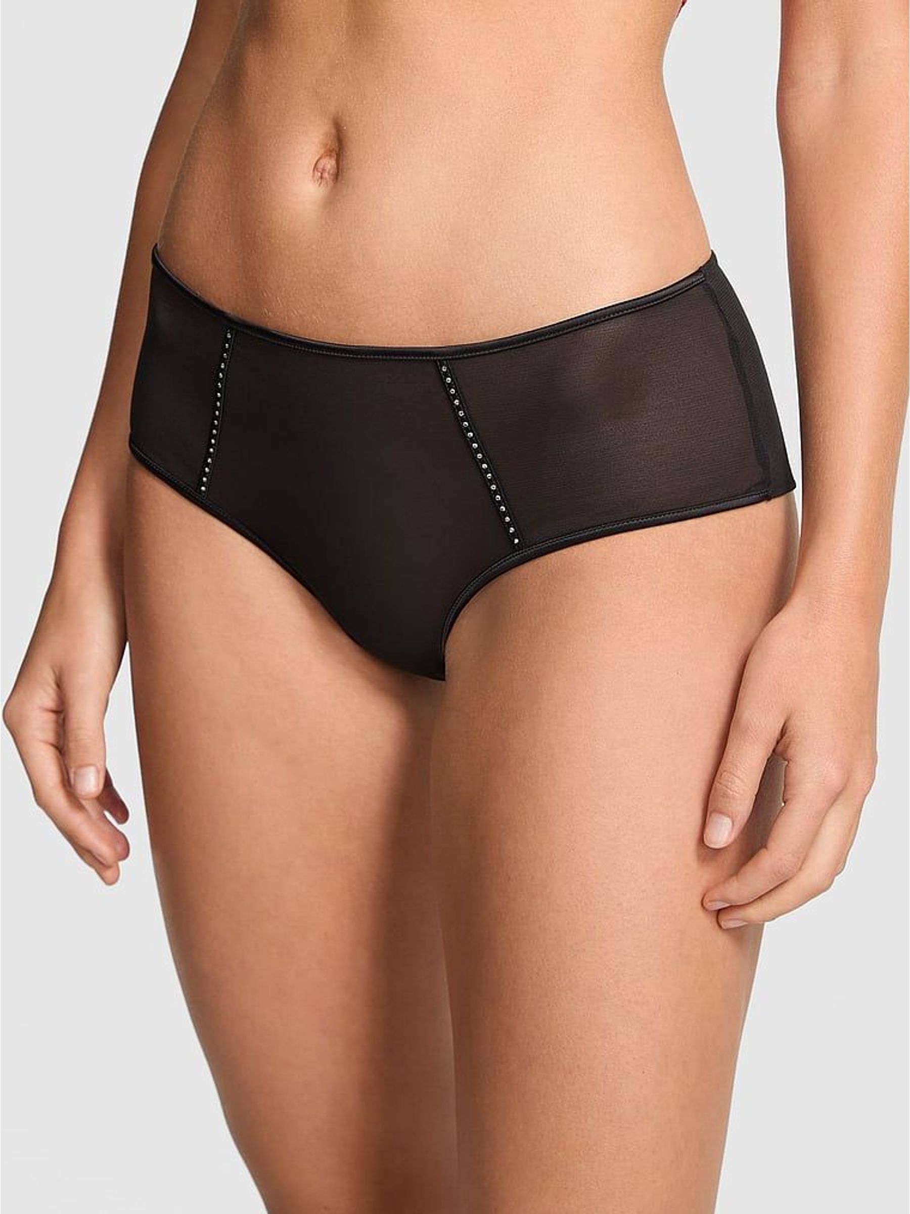 Black Cheeky Mesh Knickers (H89255) | £10
