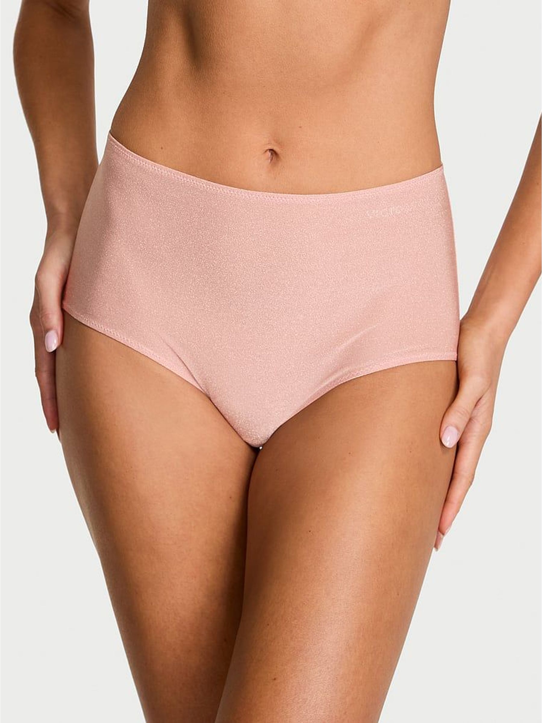 Royal Pink Brief Shimmer Mid-Rise Knickers (H89276) | £46