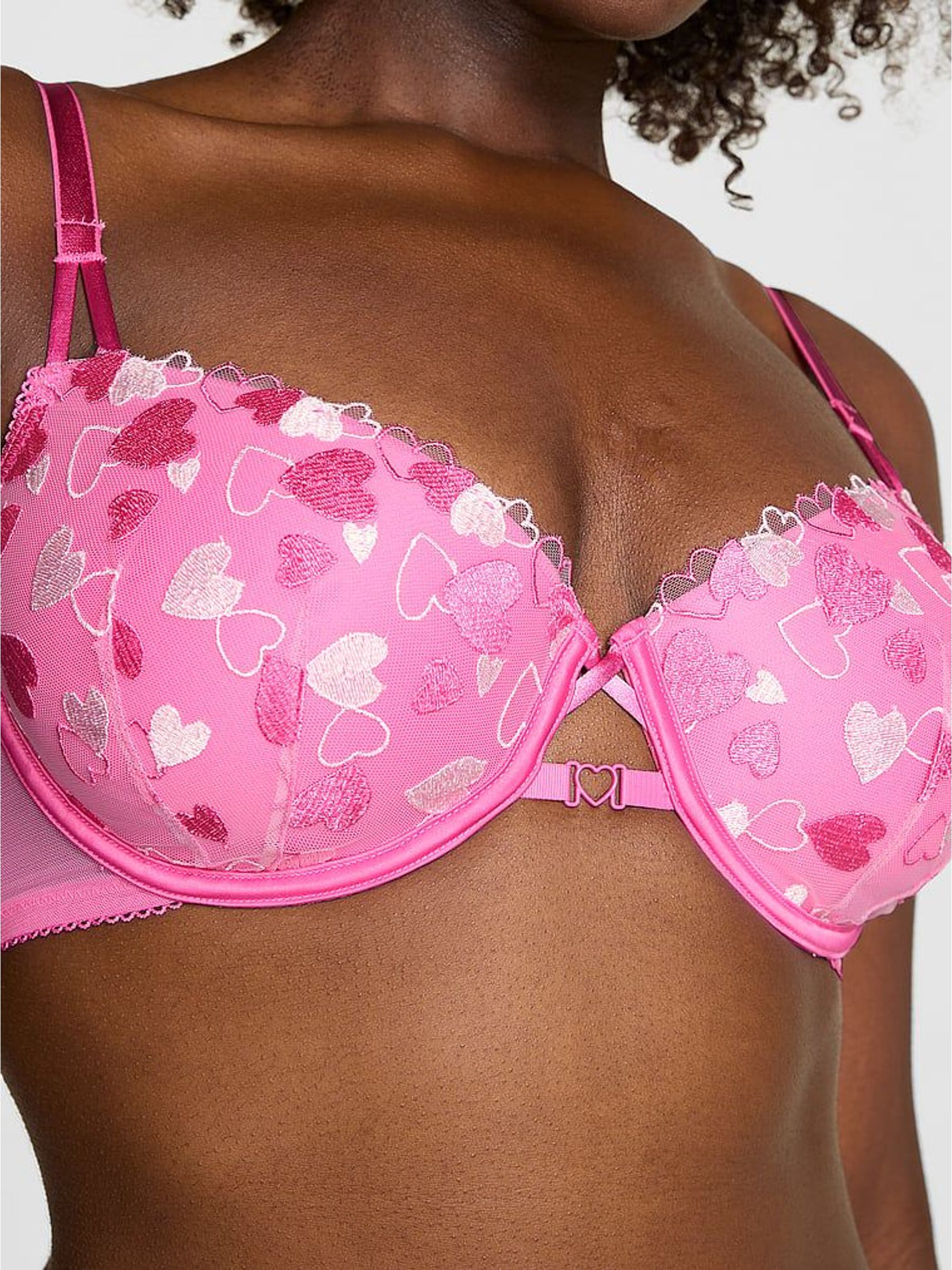 Sweetheart Pink Lightly Lined Embroidery Bra (H89290) | £36