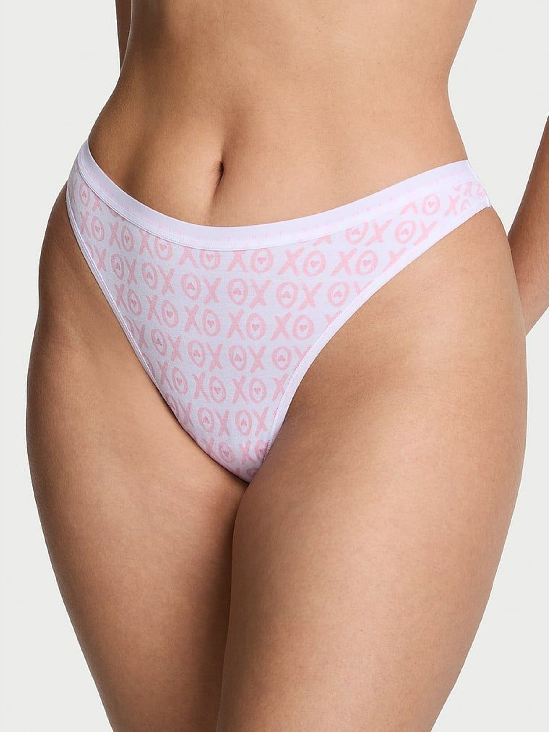 XOXO Hearts White Thong Knickers (H89375) | £10