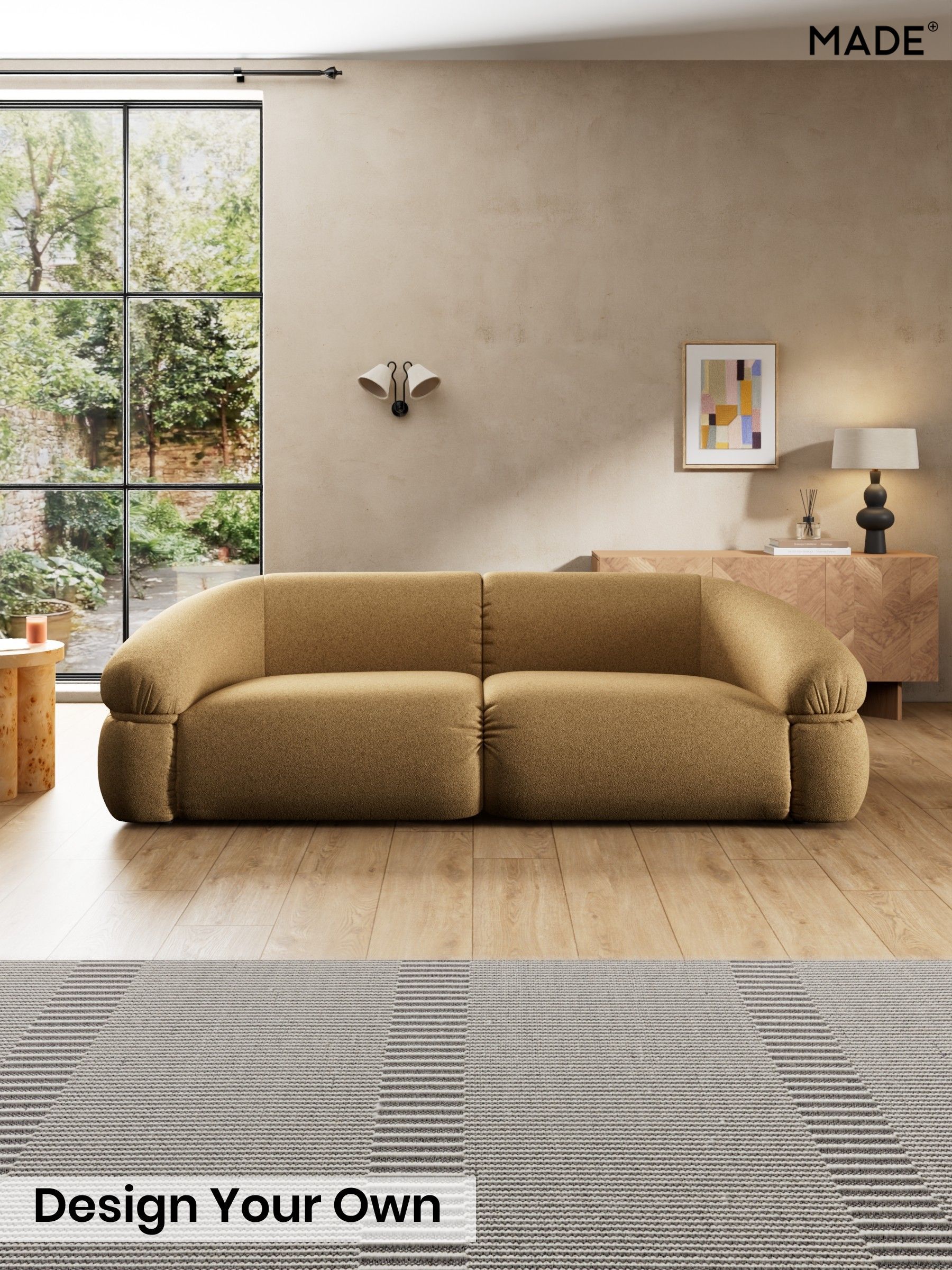 Soft Touch Boucle/Caramel Natural - Soma By Made