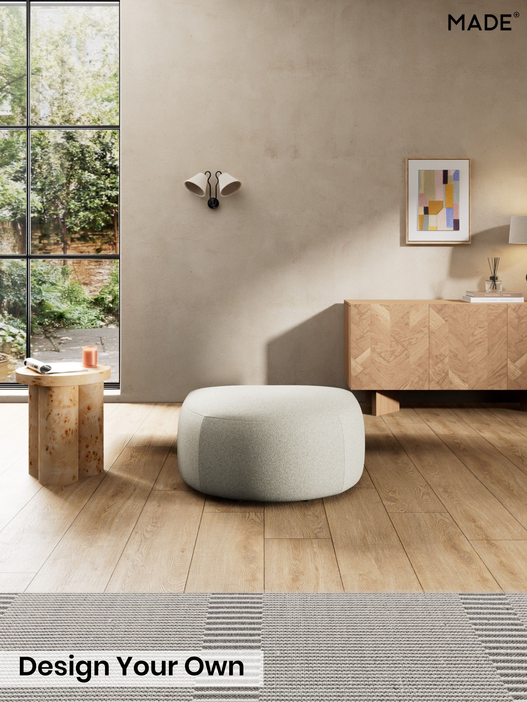 Soft Touch Boucle/Natural Linen - Soma By Made