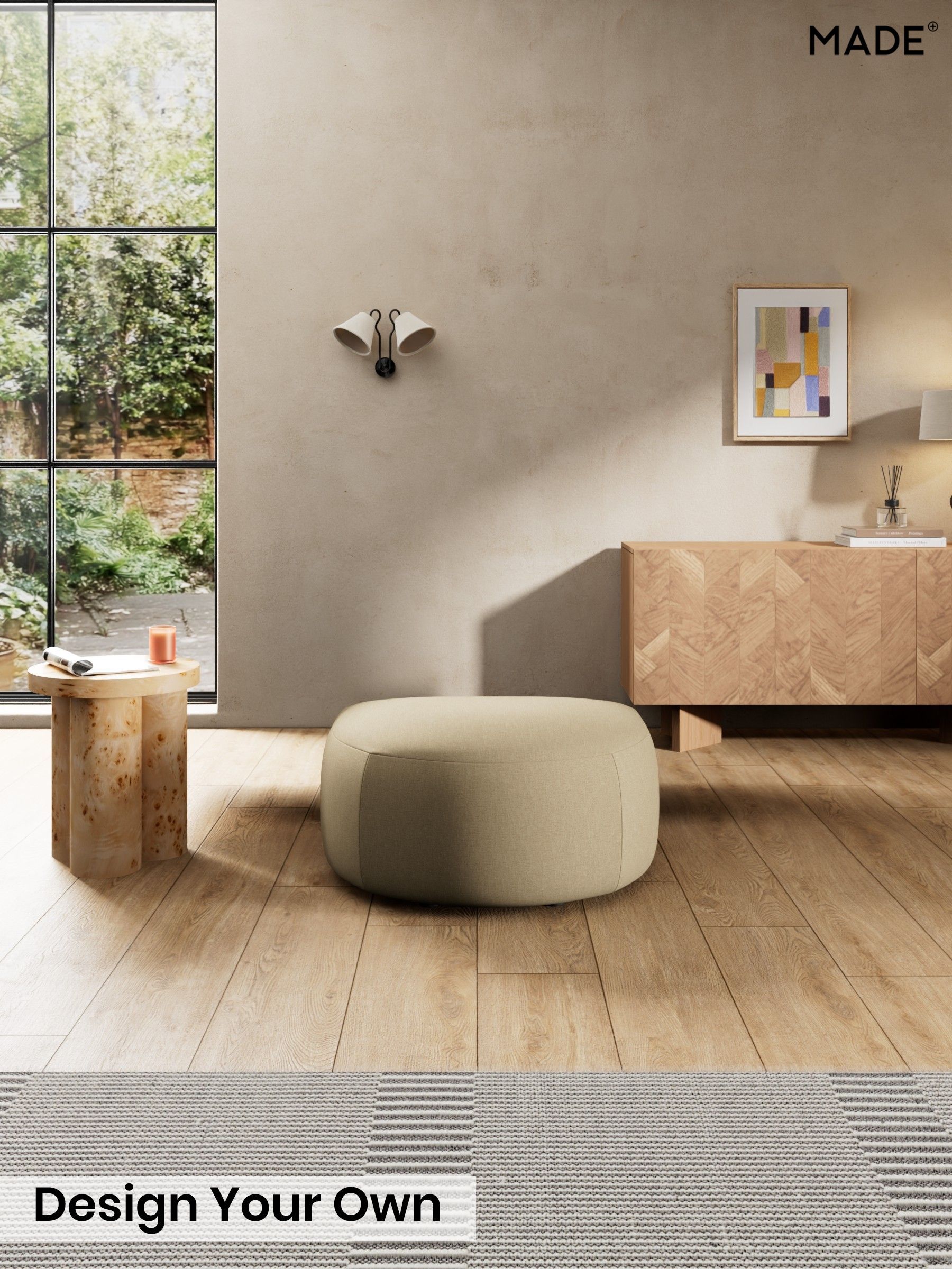 Textured Slub Weave/Caramel Natural - Soma By Made
