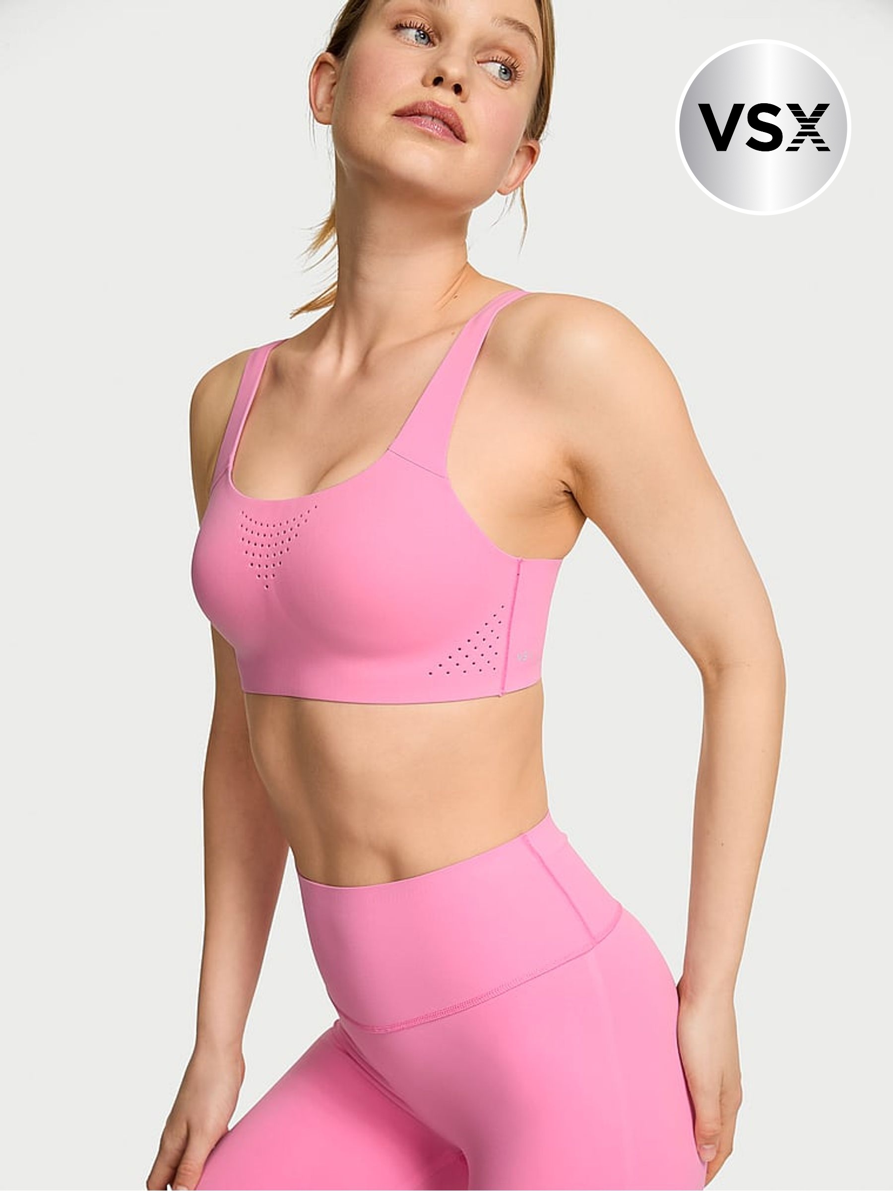 Pink Sugar Back Close Featherweight Max™ High Impact Sports Bra (H91257) | £46