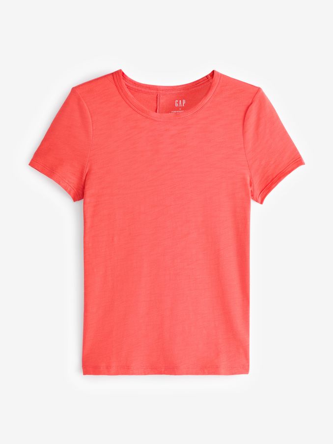 Red Cotton Short Sleeve Crew Neck T-Shirt (H92523) | £8