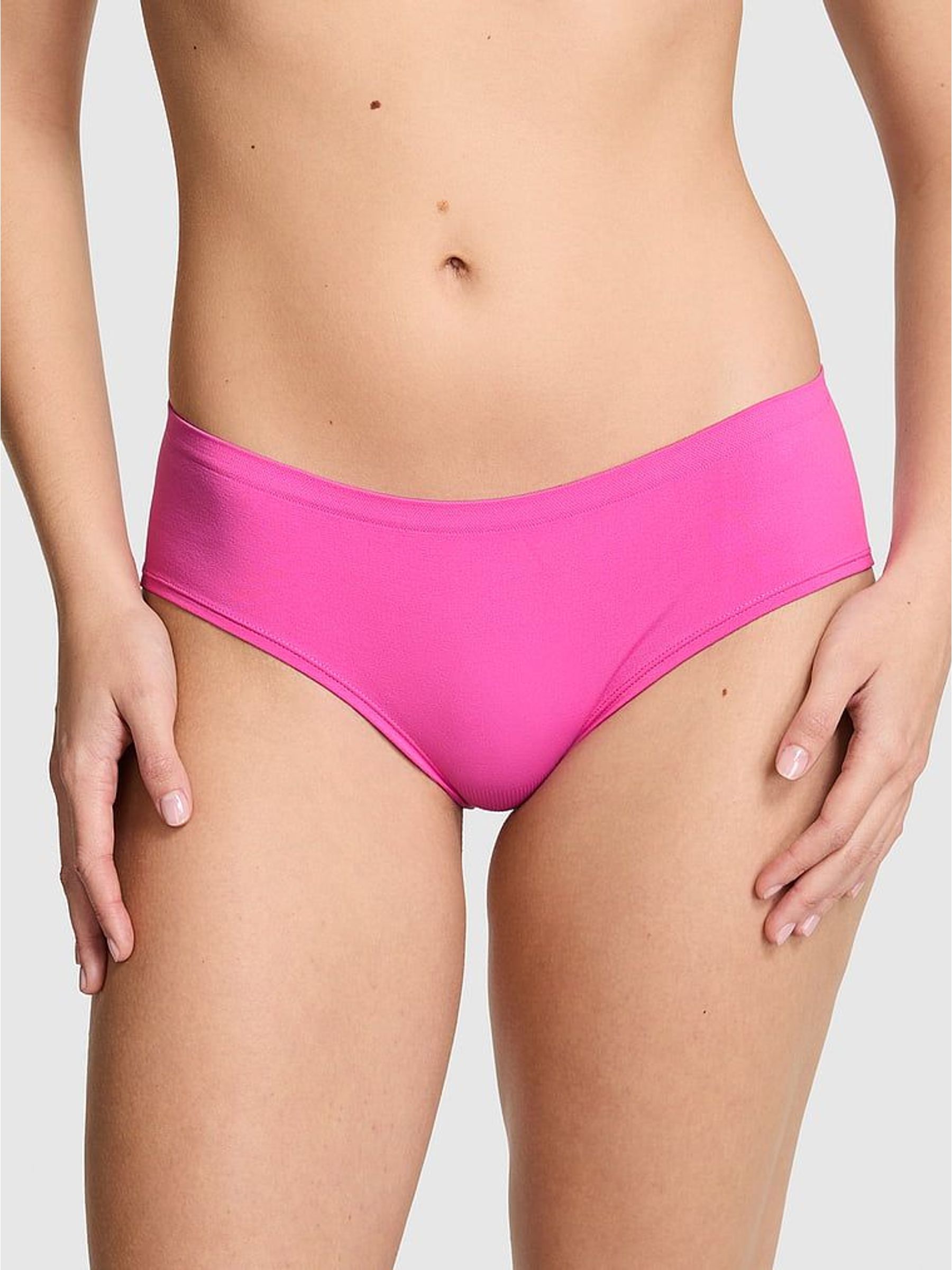Sizzling Strawberry Pink Hipster Seamless Knickers (H94738) | £10