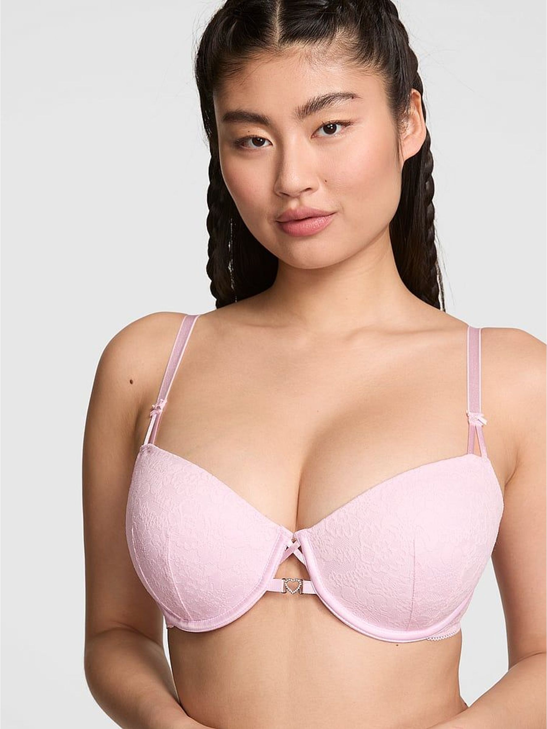 Pink Tulip Balcony Valentine's Charm Lace Bra (H94755) | £36