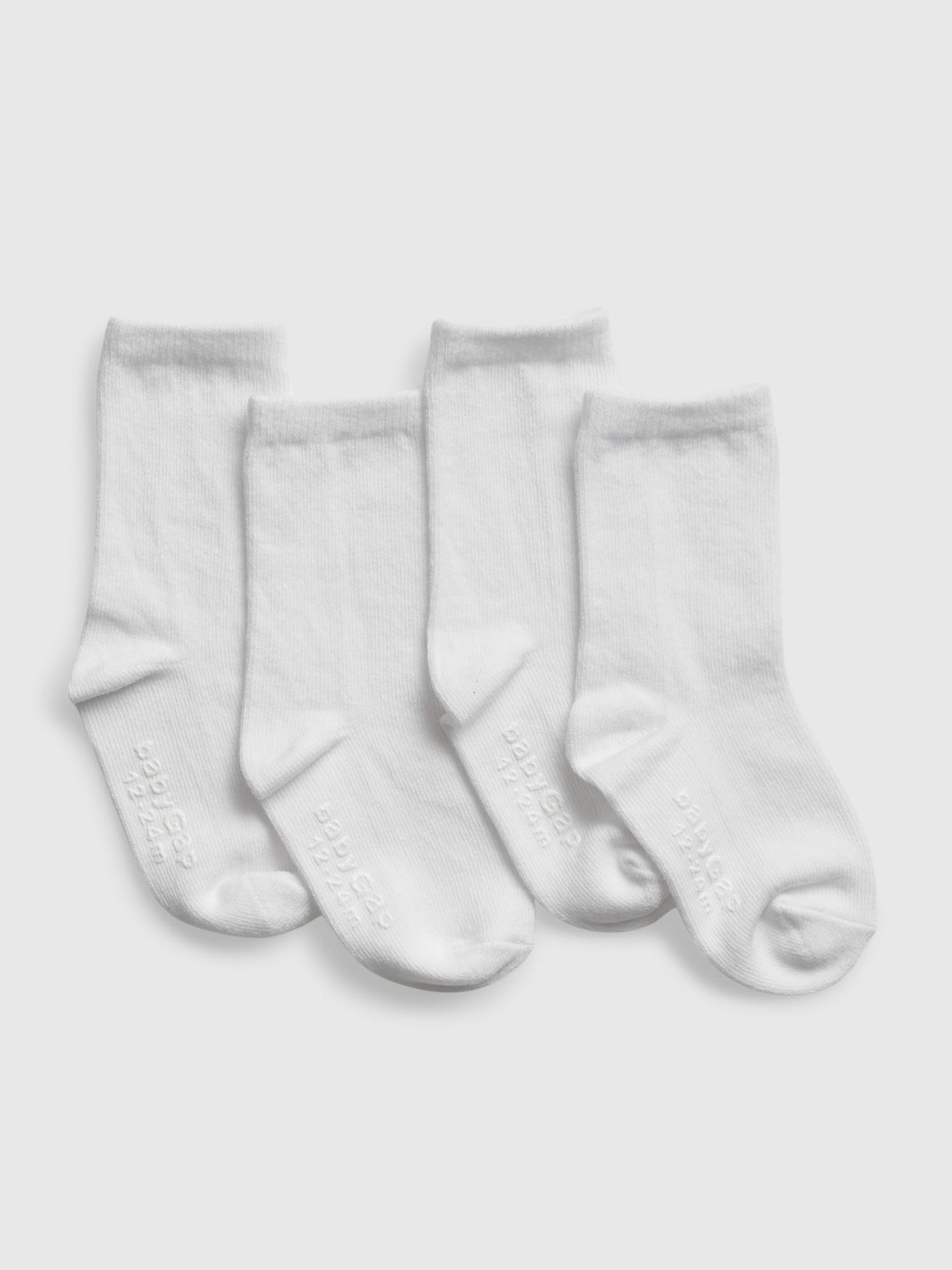 White Crew Socks 4 Pack (H95022) | £8