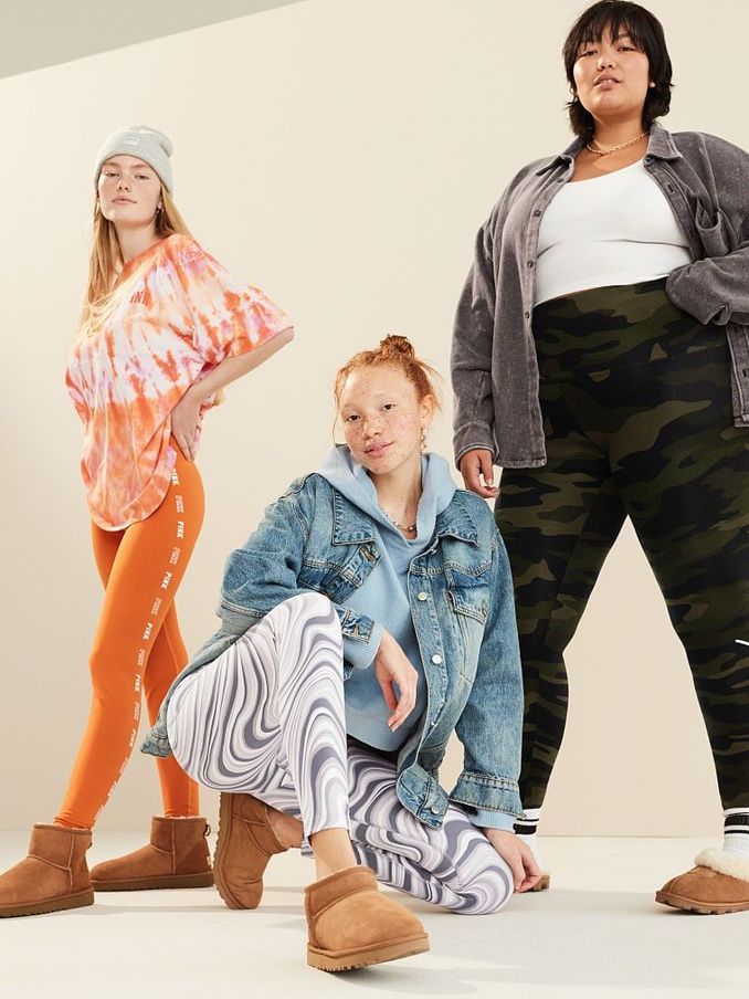 Carbide Camo With Script Cotton High Waist  Leggings (K02482) | £10