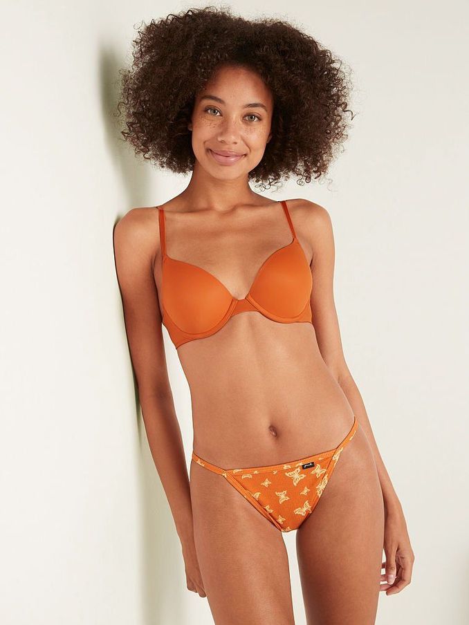 Smokey Orange Smooth Push Up T-Shirt Bra (K02786) | £10