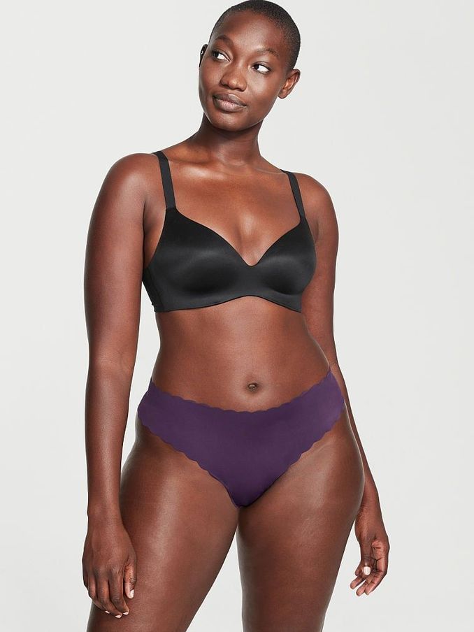 Purple No Show Thong Knickers (K04891) | £3