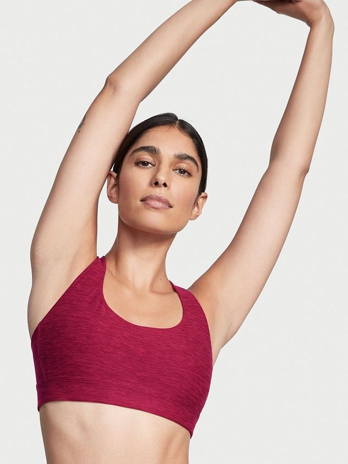 Claret Red Strappy Low Impact Sports Bra (K06528) | £14