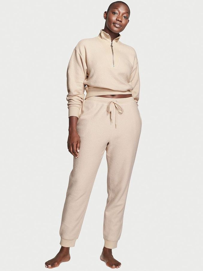 Oyster Cream Fleece Lounge Jogger (K07084) | £22