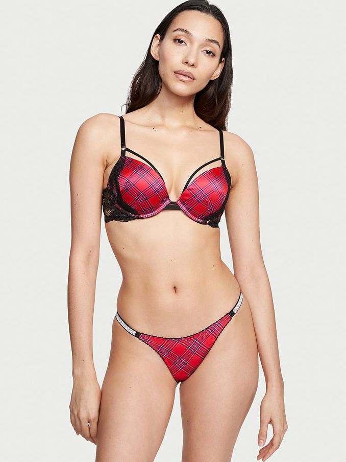 Tartan Red Very Sexy Brazillian Knickers (K07145) | £5