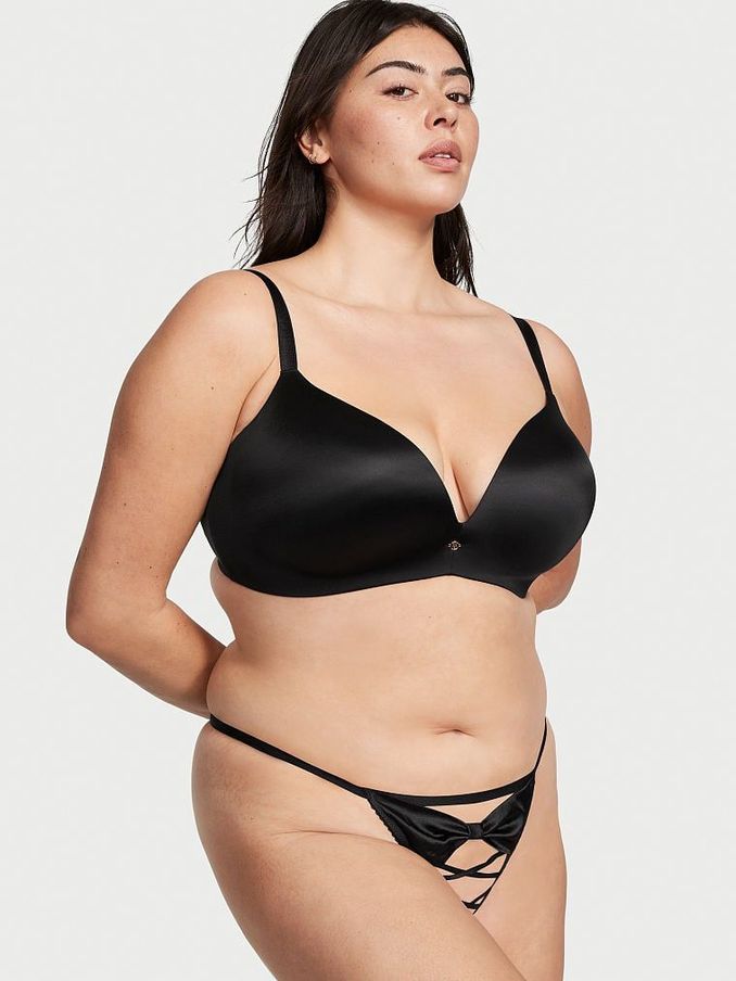 Black Very Sexy Bow Lace Up G String Knickers (K07149) | £5