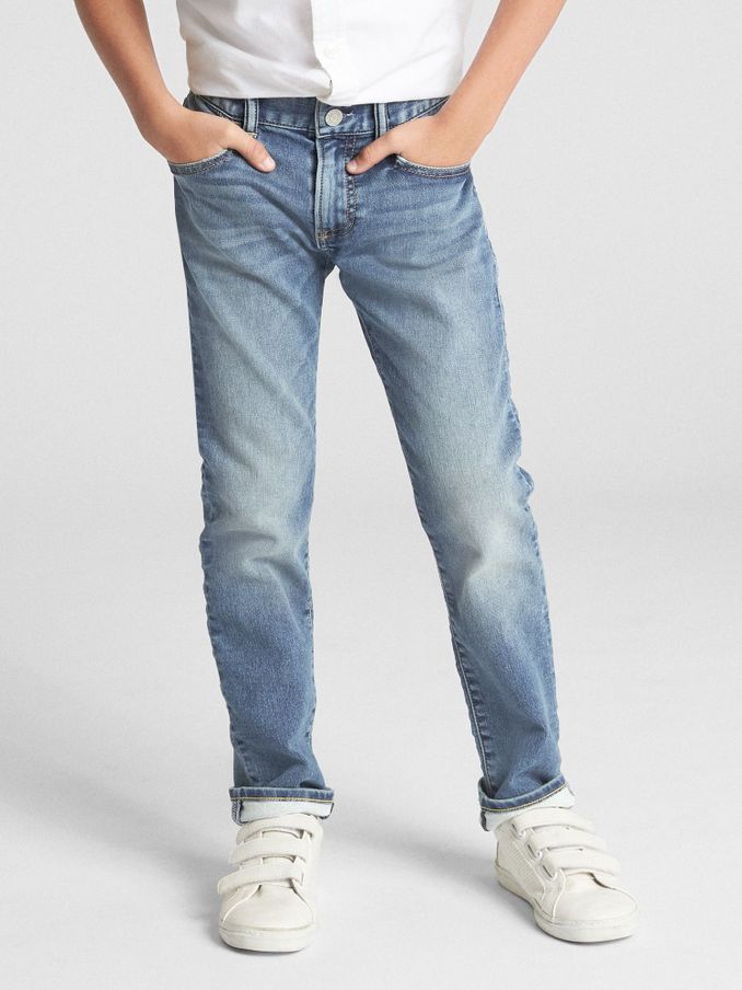 Light Wash Blue Slim Fit Stretch Jeans (4-16yrs) (K09552) | £35