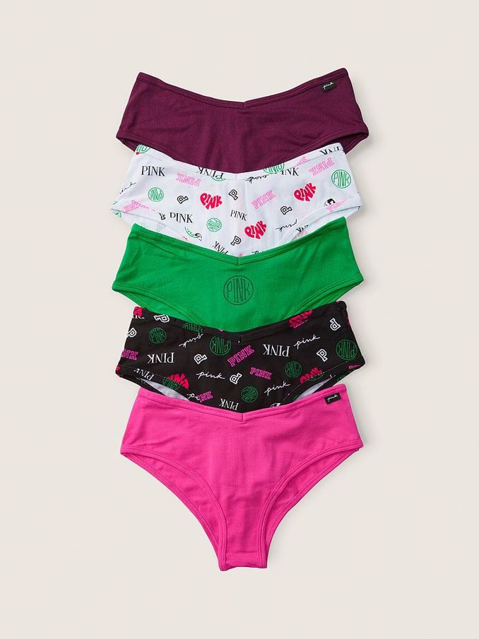 Fashion Pink Cheeky Cotton Knickers Multipack (K09804) | £12