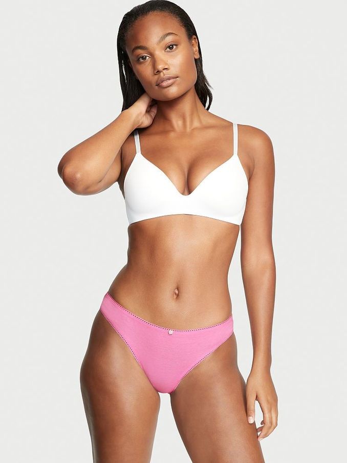 Pink Cotton Bikini Panty (K10886) | £3
