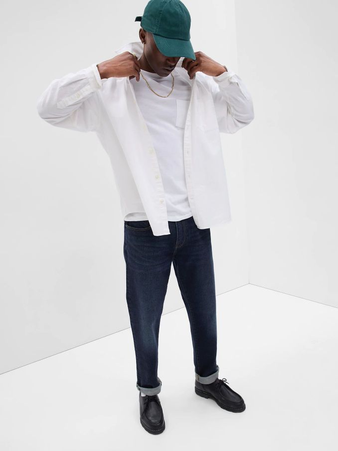 Dark Wash Blue Slim Fit Comfort Stretch Soft Jeans (K12343) | £55