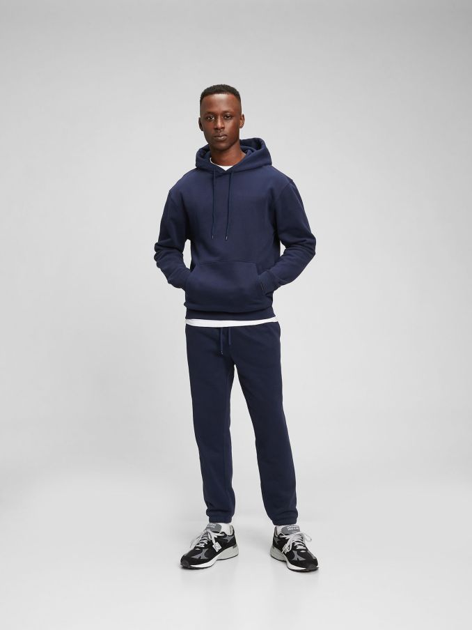 Navy Blue Vintage Pull-On Soft Joggers (K12392) | £30