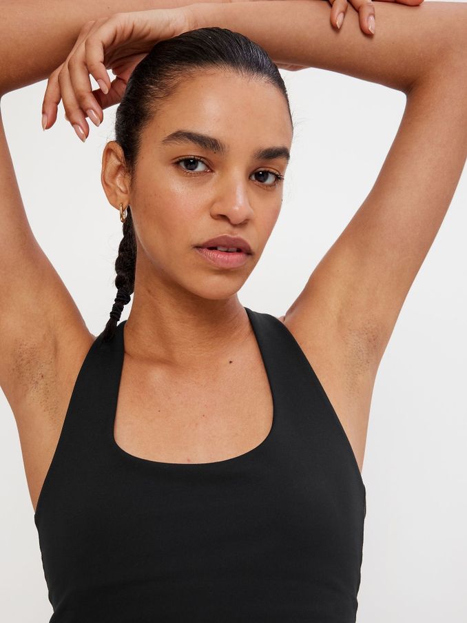 Black Power Racerback Sports Bra (K14914) | £16
