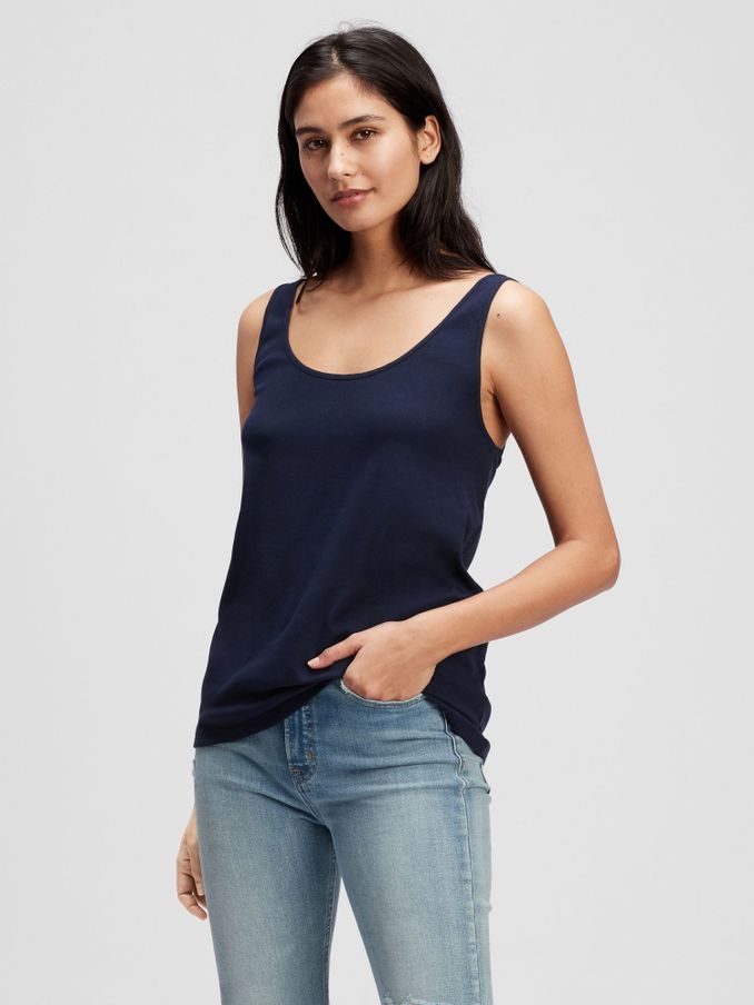 Navy Blue Favourite Vest Top (K15788) | £10