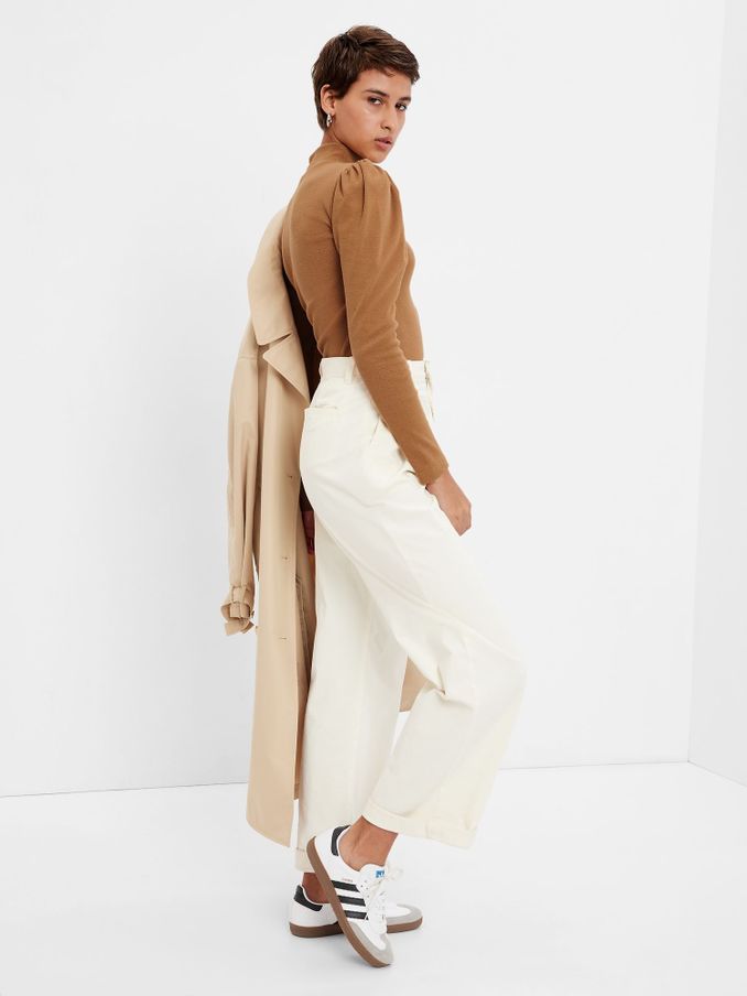 Brown Rib Turtleneck Jumper (K15818) | £15