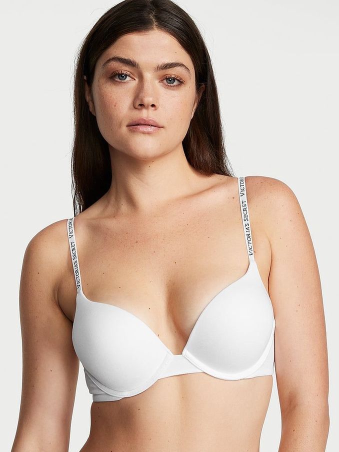 White Strap Add 2 Cups Push Up Bra (K16066) | £45