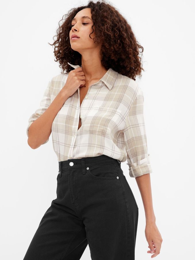Flannel Easy Long Sleeve Shirt (K17449) | £16