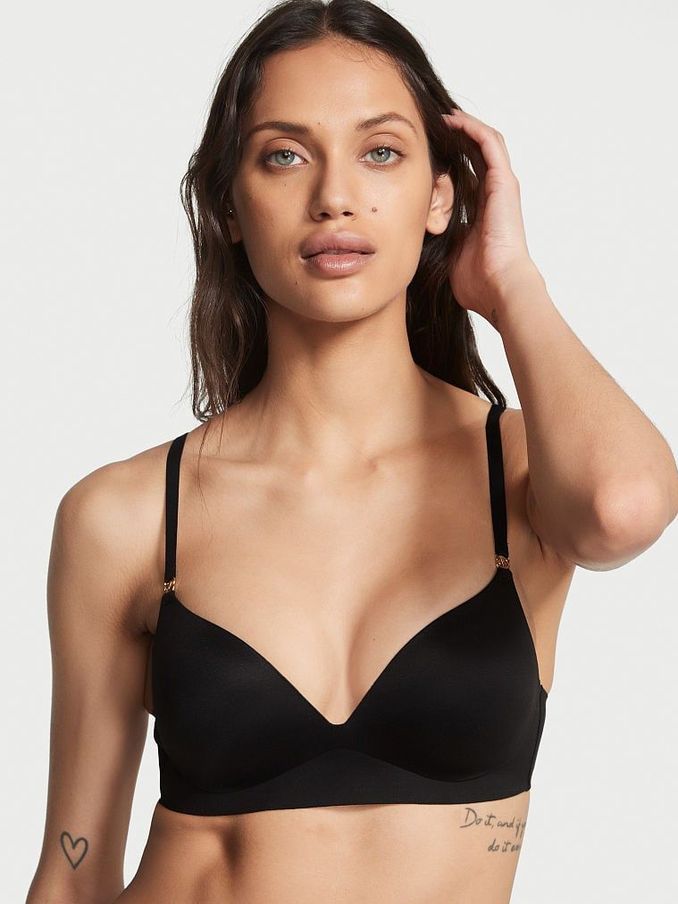Black Smooth Non Wired Push Up Bra (K19470) | £15