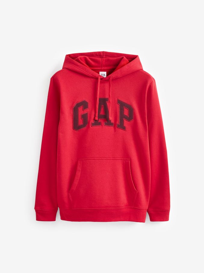 Red Arch Logo Hoodie (K21205) | £35