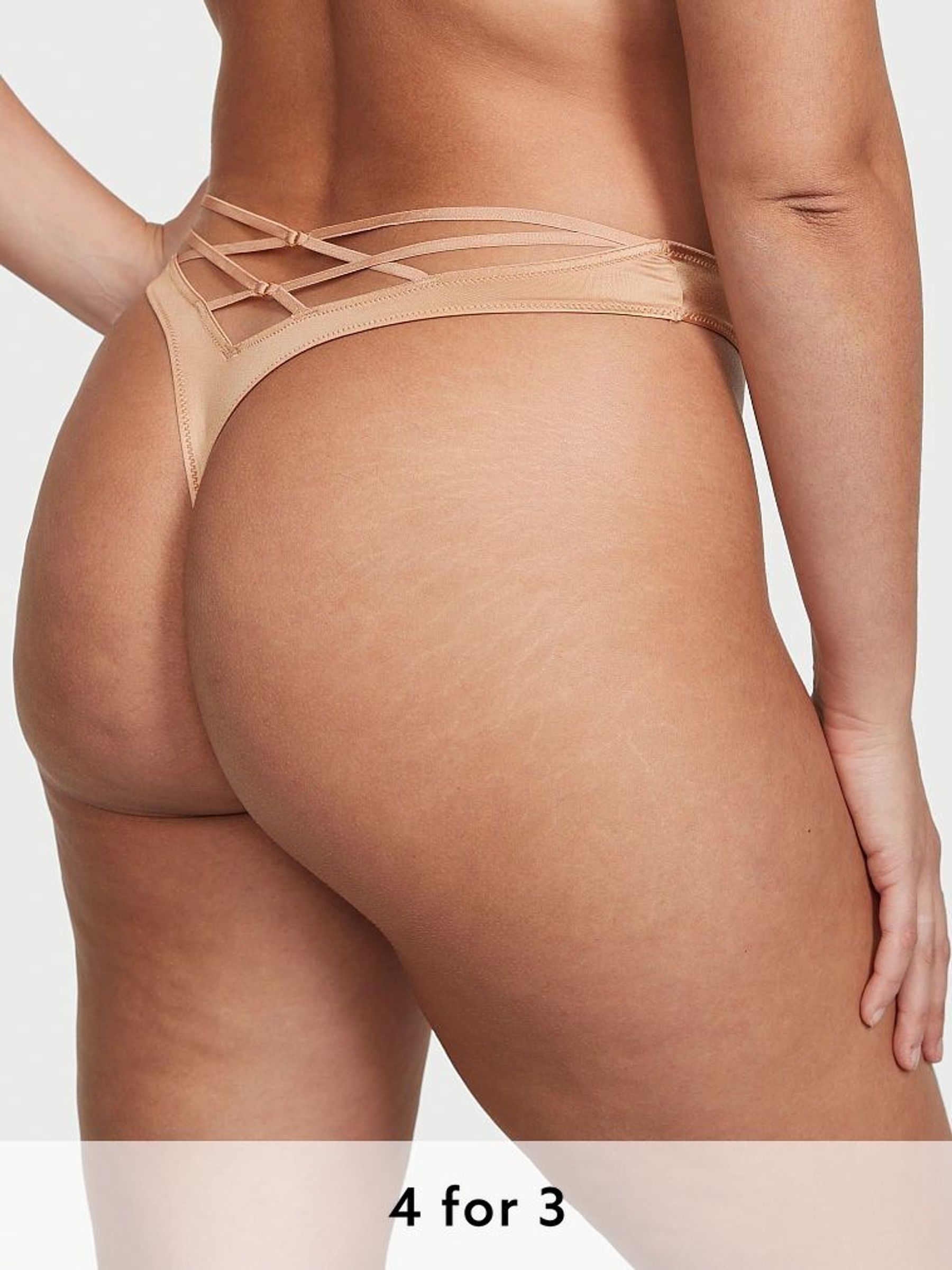 Praline Nude Thong Knickers (K22402) | £14