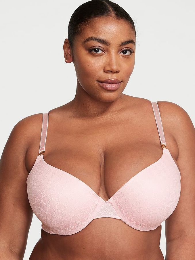 Pretty Blossom Pink Icon Push Up Demi Bra (K22570) | £18