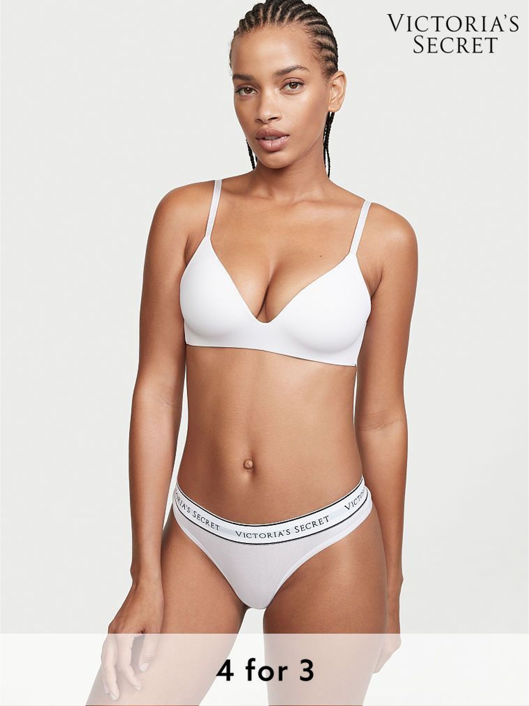 Ivory White Thong Knickers (K26653) | £9