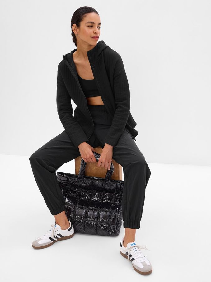 Black Jacquard Full-Zip Jacket (K27626) | £22