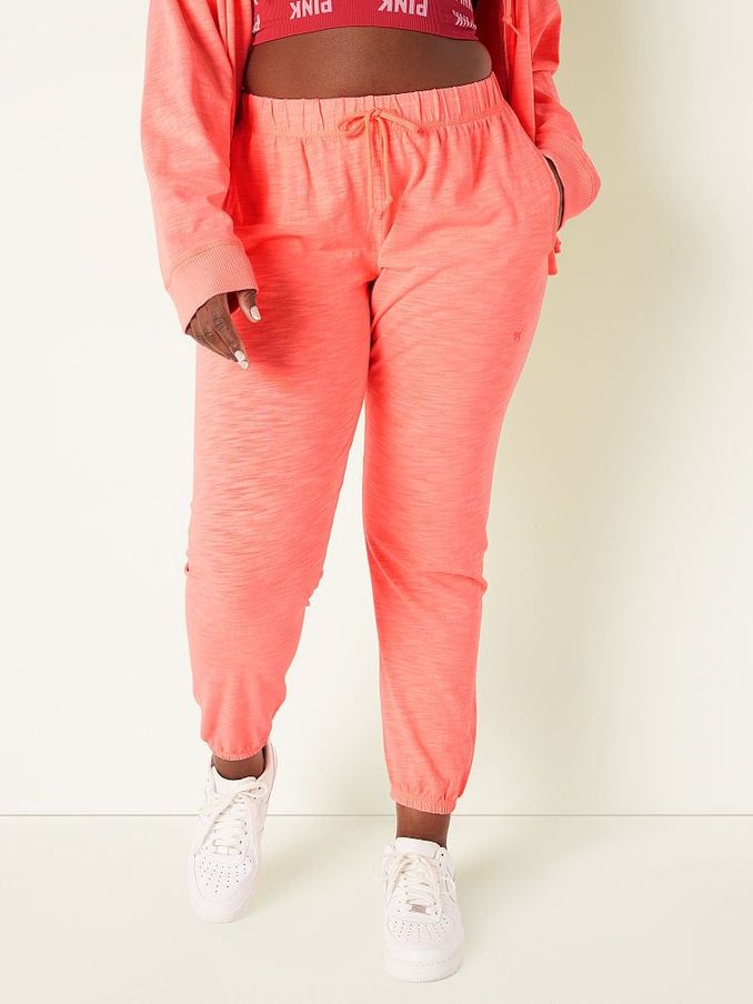 Coral Flash Orange Cotton Slub Pants (K27782) | £12