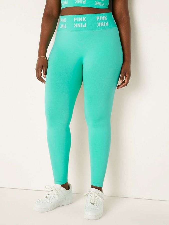 Teal Ice Seamless HighWaist Full Length Tight (K28373) | £18