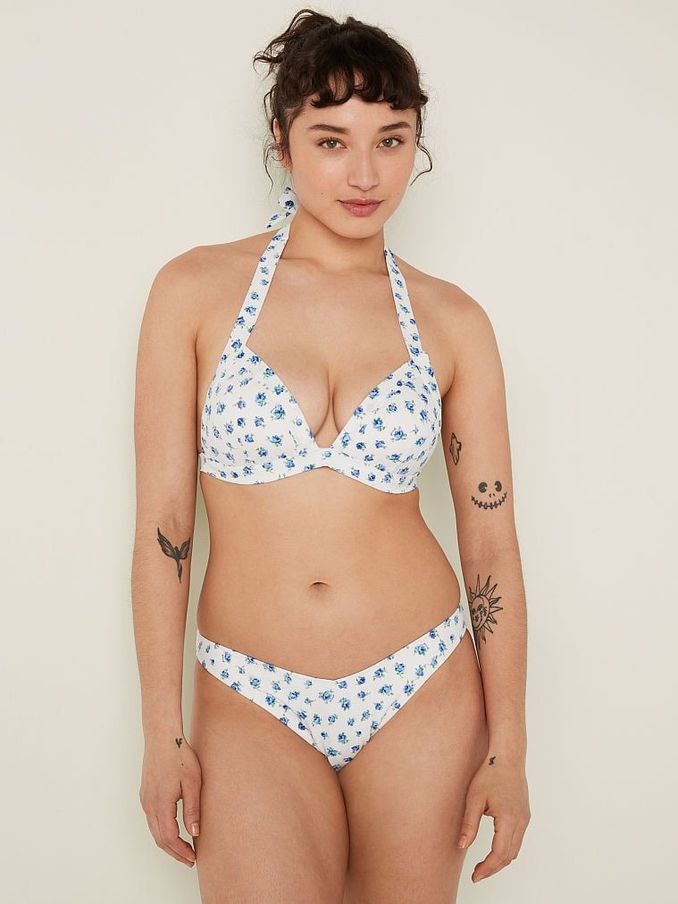 Morning Sky White Brazilian Bikini Bottom (K28392) | £12
