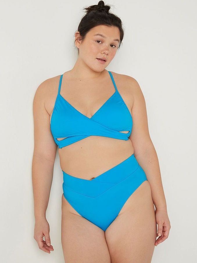 Bright Marine Blue Cross Over Bikini Bottom (K28393) | £20