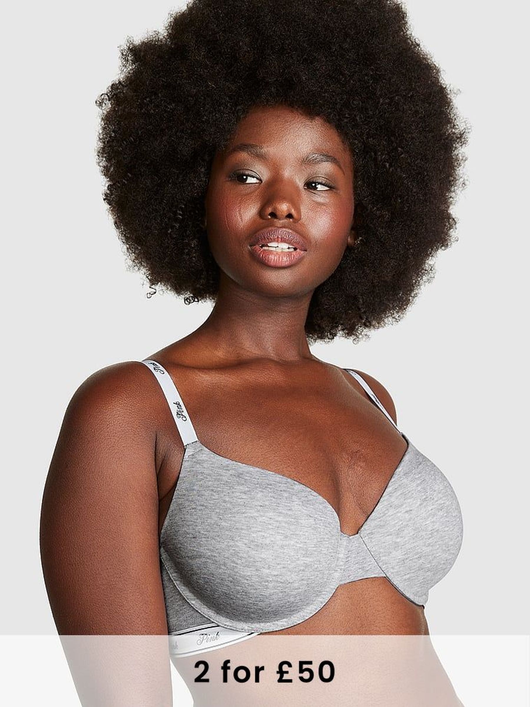 Grey Heather T Shirt Bra (K30905) | £29