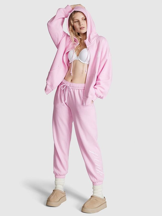 Spring Orchid Pink Fleece Joggers (K30932) | £19