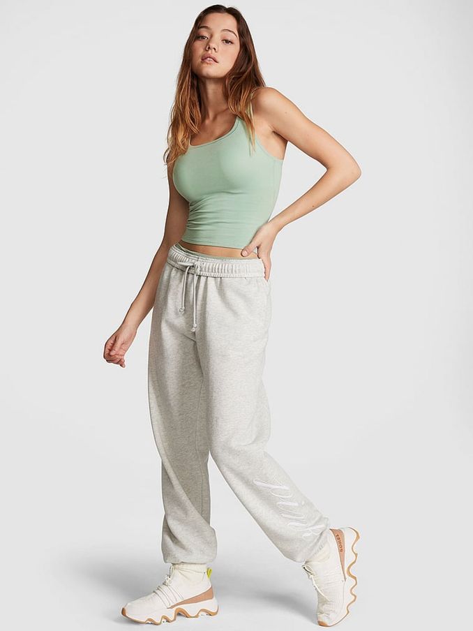Heather Stone Grey Fleece Joggers (K30936) | £39