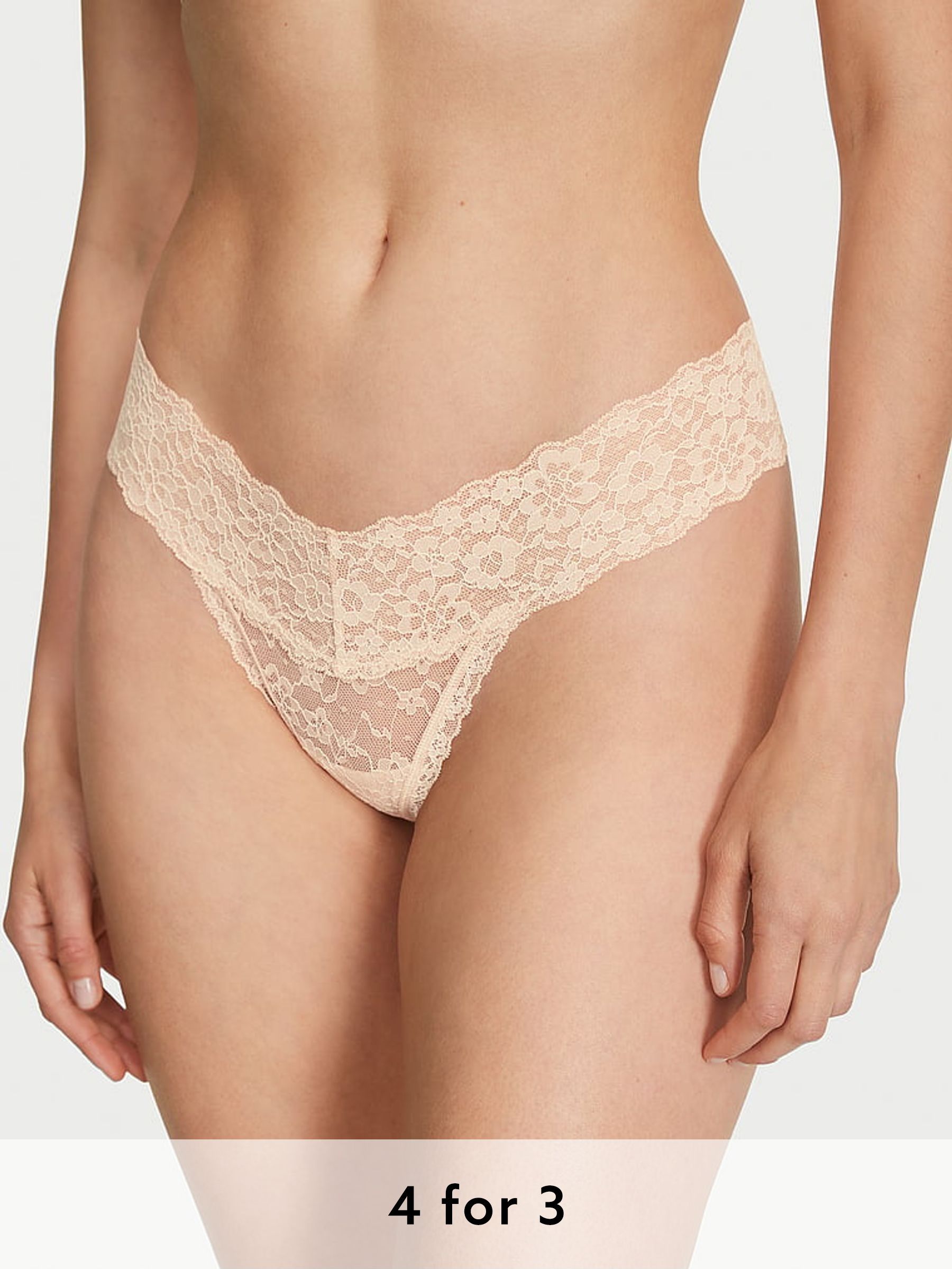 Marzipan Nude Thong Knickers (K30960) | £9