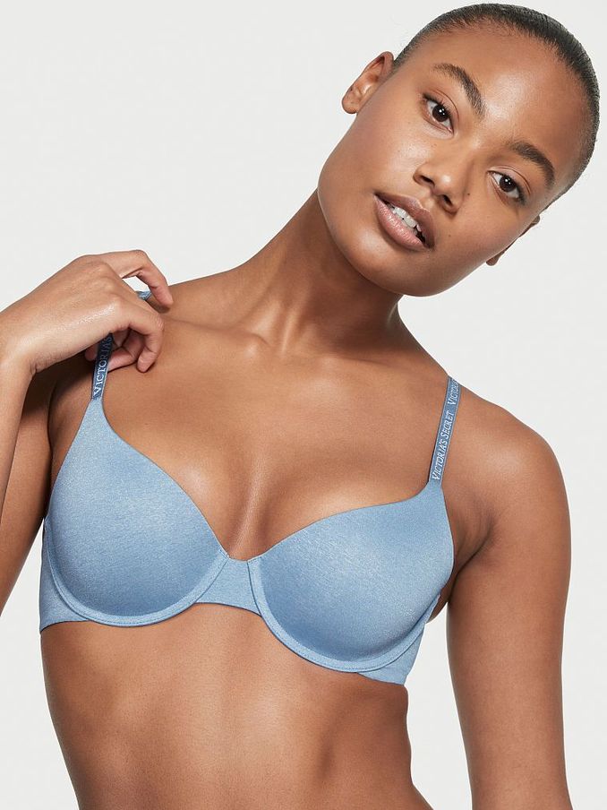 Faded Denim Marl LightlyLined Demi Bra (K30979) | £15